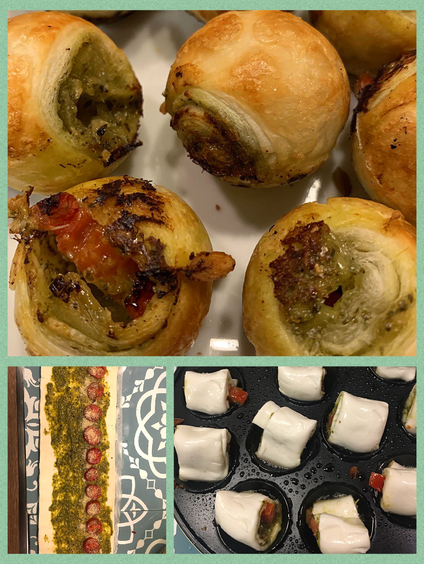 Blätterteig ist ein Allrounder für Fingerfood Rezepte und Ideen so wie diese Cake Pops mit Pesto