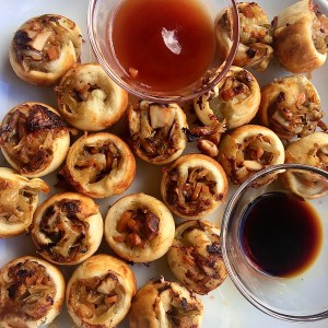 Frühlingsrollen-Pops aus Blätterteig